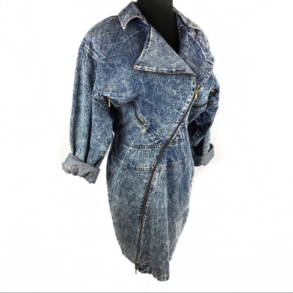 RAD vintage acid washed motorcycle dress